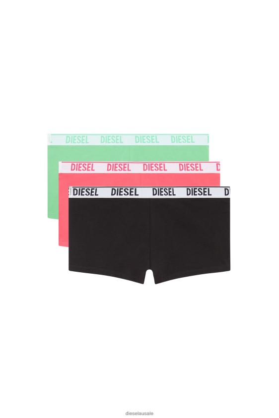 Diesel umbx-shawnthreepack Apparel Green/Pink Men 2XT44N429