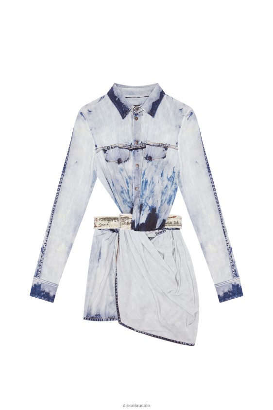 Diesel d-hanne Apparel Light Blue Women 2XT44N821