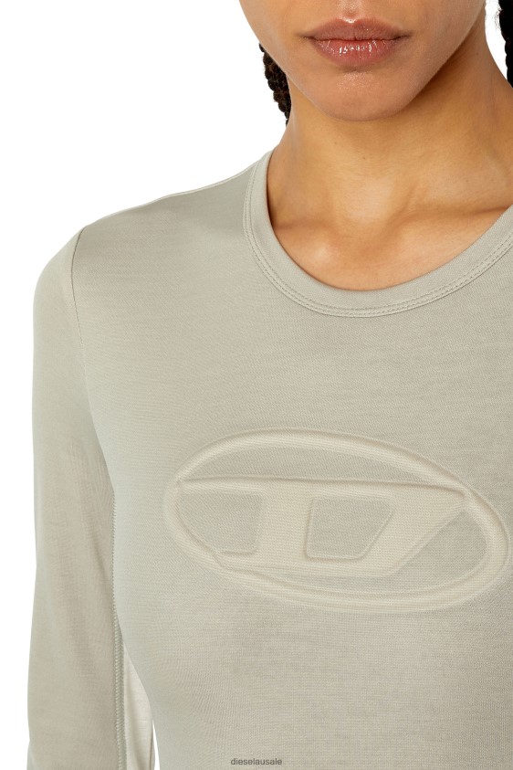 Diesel d-ovald Apparel Light Grey Women 2XT44N836