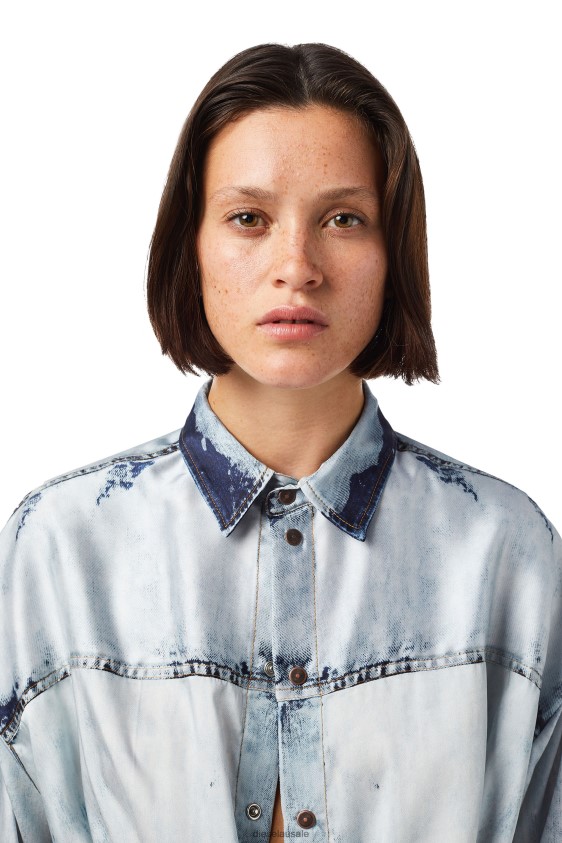 Diesel d-suki Apparel Light Blue Women 2XT44N799