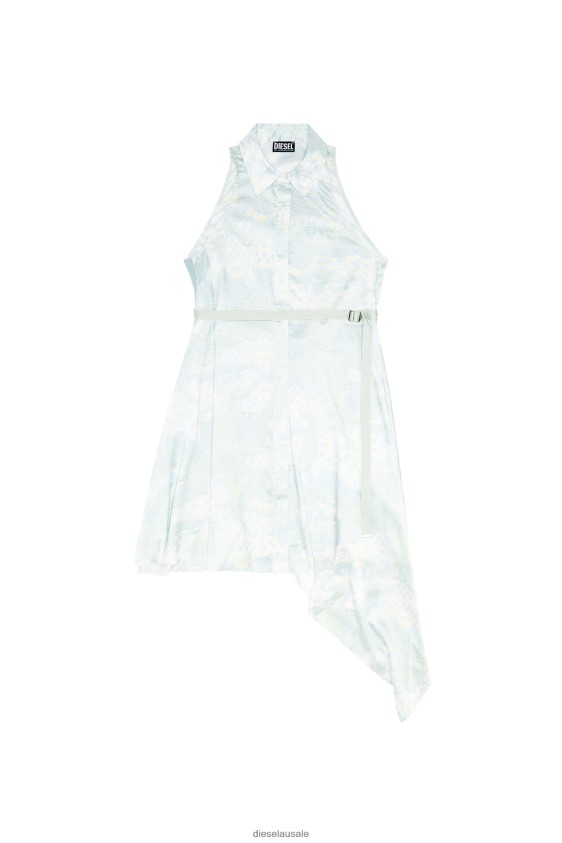 Diesel d-trisa-aop Apparel Light Blue Women 2XT44N846