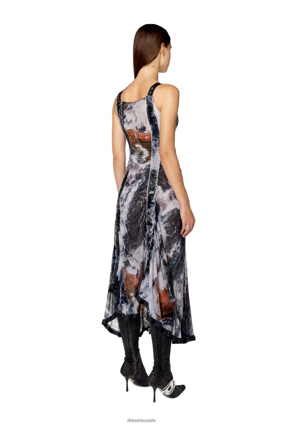 Diesel d-tyler Apparel Black/White Women 2XT44N802