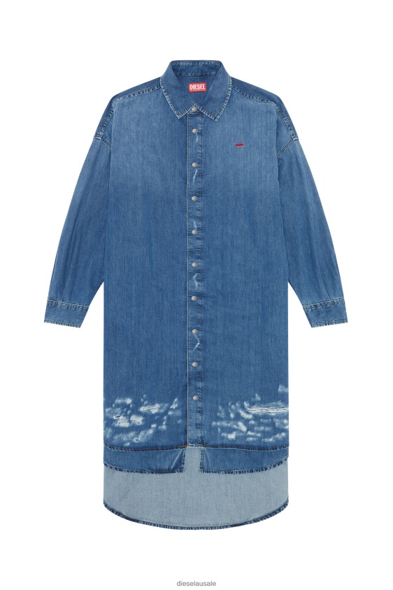 Diesel de-davis-l Apparel Medium blue Women 2XT44N830