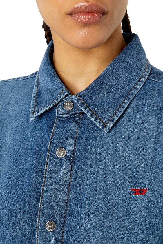 Diesel de-davis-l Apparel Medium blue Women 2XT44N830
