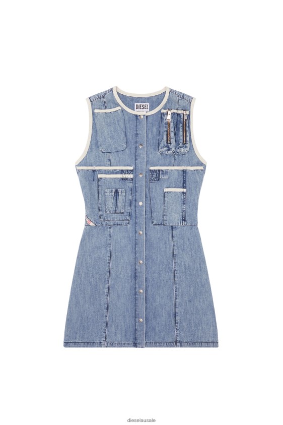 Diesel de-glos-fs Apparel Light Blue Women 2XT44N822