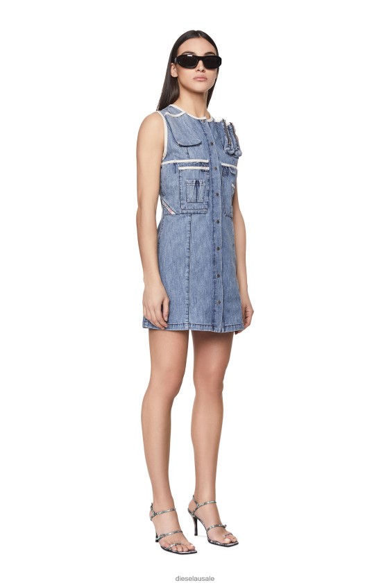 Diesel de-glos-fs Apparel Light Blue Women 2XT44N822
