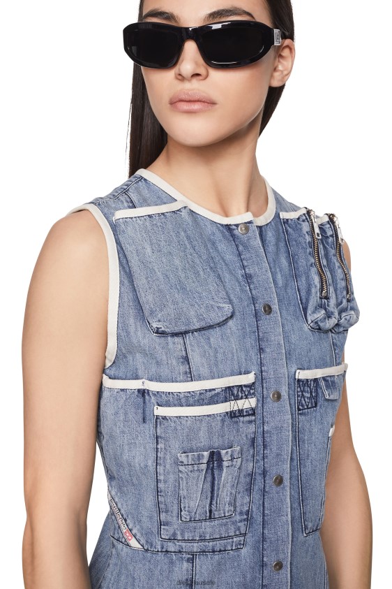 Diesel de-glos-fs Apparel Light Blue Women 2XT44N822