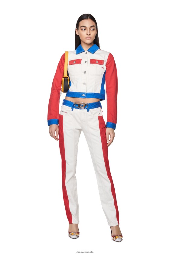 Diesel de-slimmy Apparel White/Red Women 2XT44N757