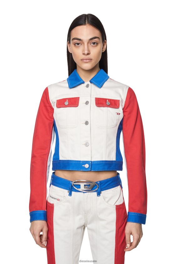 Diesel de-slimmy Apparel White/Red Women 2XT44N757