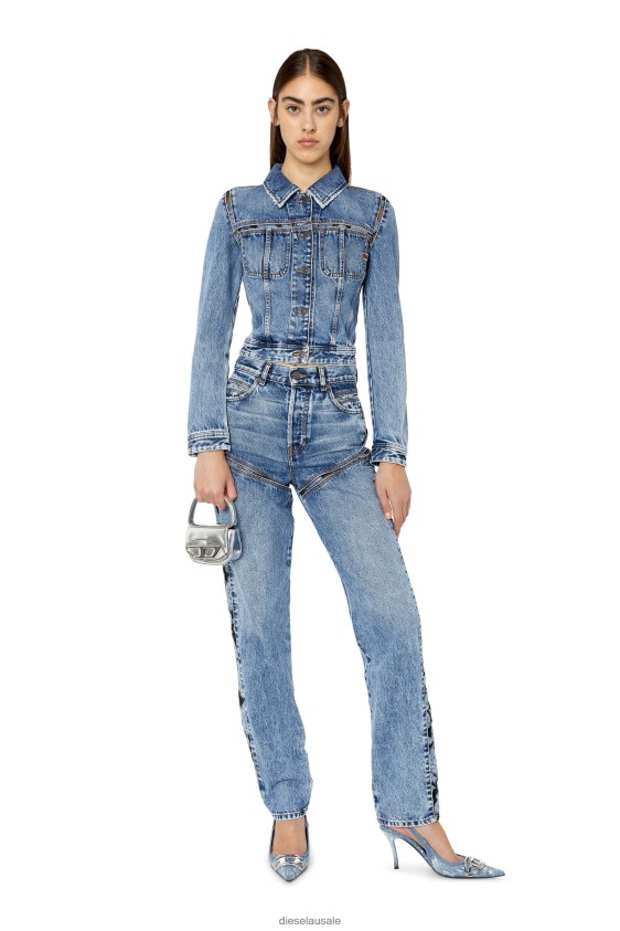 Diesel de-slimmy-fsb1 Apparel Medium blue Women 2XT44N770