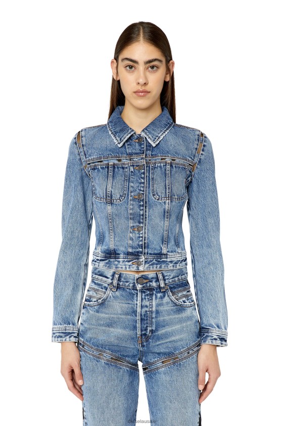 Diesel de-slimmy-fsb1 Apparel Medium blue Women 2XT44N770