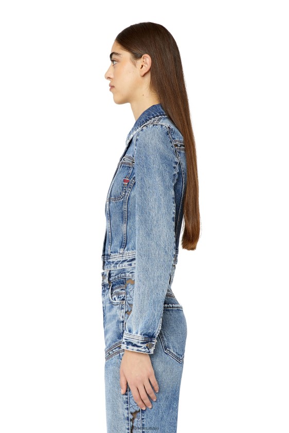 Diesel de-slimmy-fsb1 Apparel Medium blue Women 2XT44N770