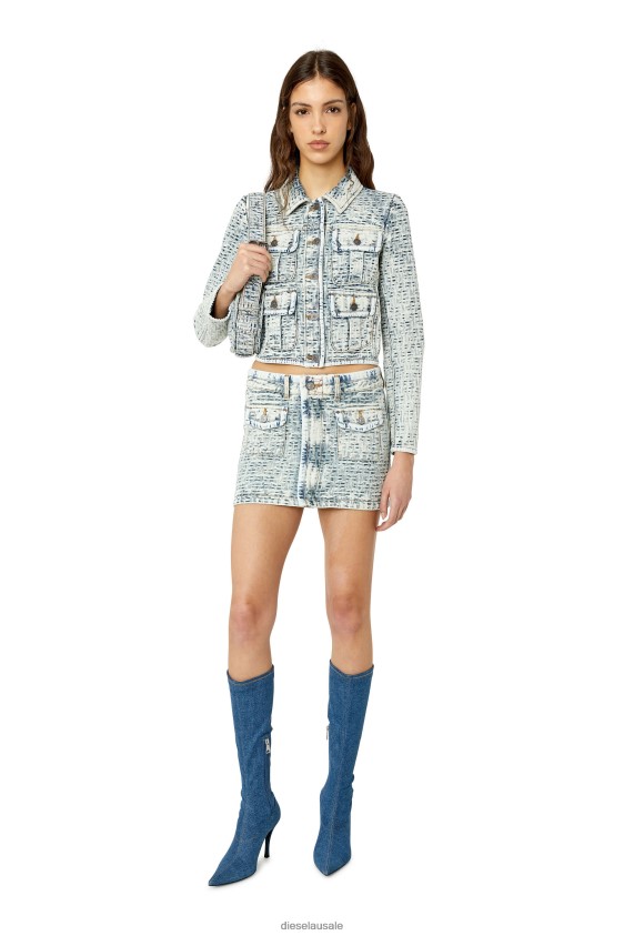 Diesel de-slimmy-fsb Apparel Light Blue Women 2XT44N790