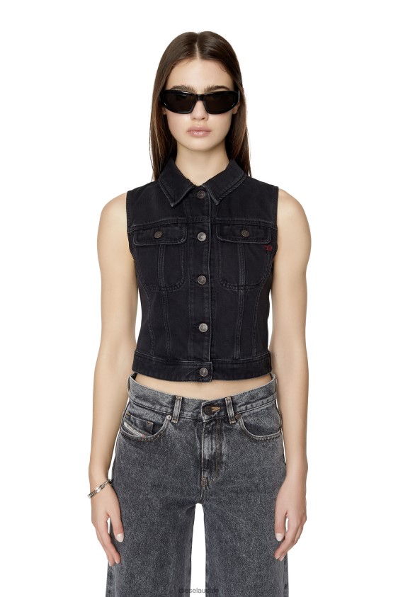 Diesel de-slimmy-sm Apparel Black/Dark grey Women 2XT44N777