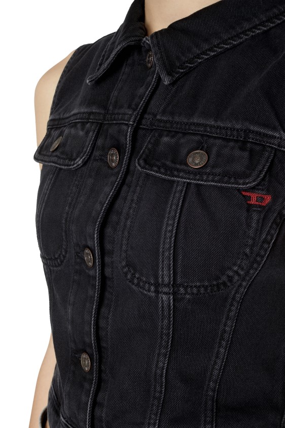 Diesel de-slimmy-sm Apparel Black/Dark grey Women 2XT44N777