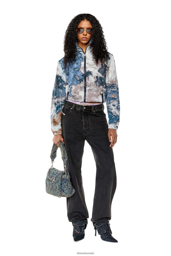 Diesel g-warrel-cmf Apparel White/Blue Women 2XT44N755