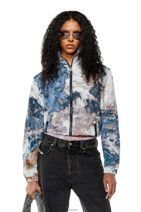 Diesel g-warrel-cmf Apparel White/Blue Women 2XT44N755