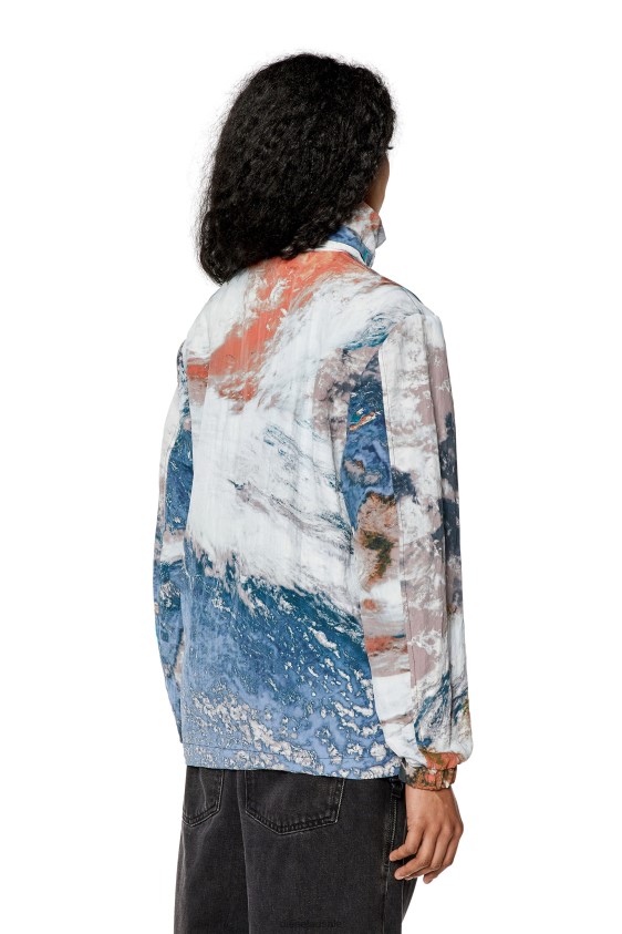 Diesel g-warrel-cmf Apparel White/Blue Women 2XT44N755