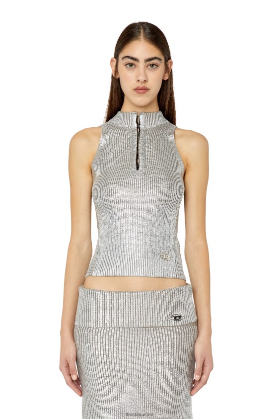 Diesel m-addalena Apparel Light Grey Women 2XT44N863