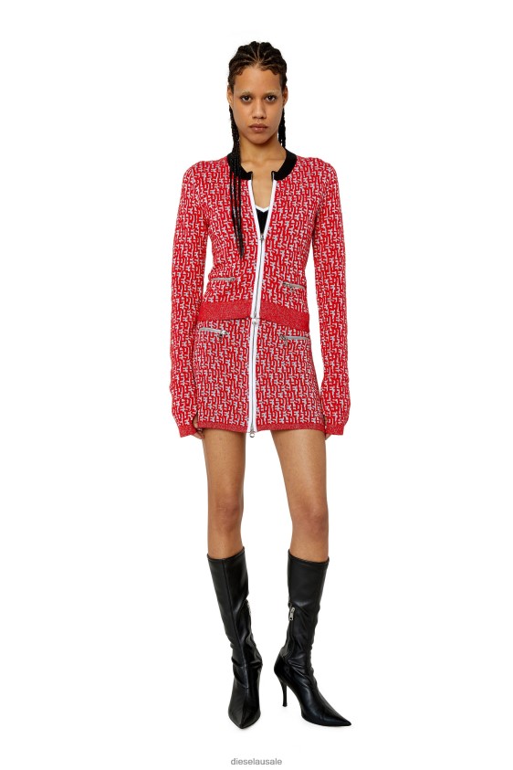 Diesel m-allorca Apparel Red/Grey Women 2XT44N877