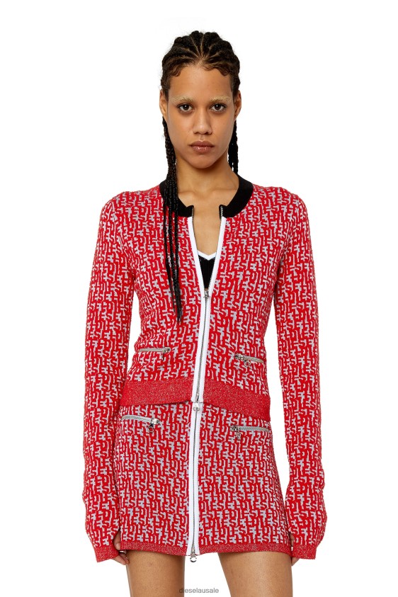 Diesel m-allorca Apparel Red/Grey Women 2XT44N877