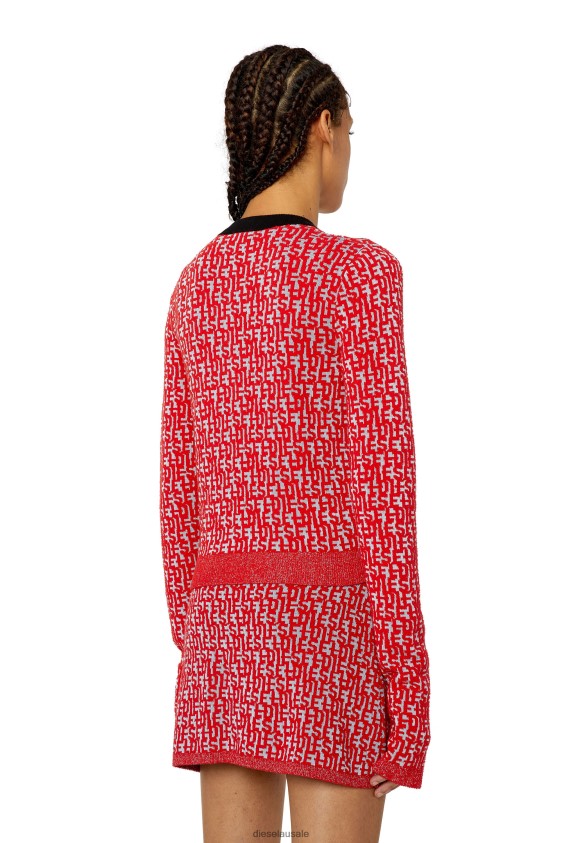 Diesel m-allorca Apparel Red/Grey Women 2XT44N877