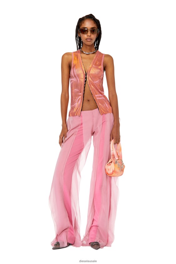 Diesel m-arcela Apparel Pink/Orange Women 2XT44N888