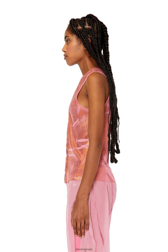 Diesel m-arcela Apparel Pink/Orange Women 2XT44N888