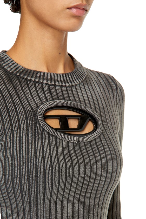Diesel m-arjory Apparel Grey Women 2XT44N884