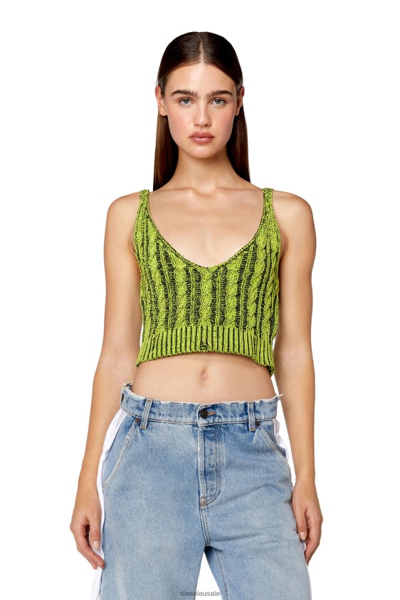 Diesel m-milos Apparel Green Women 2XT44N874