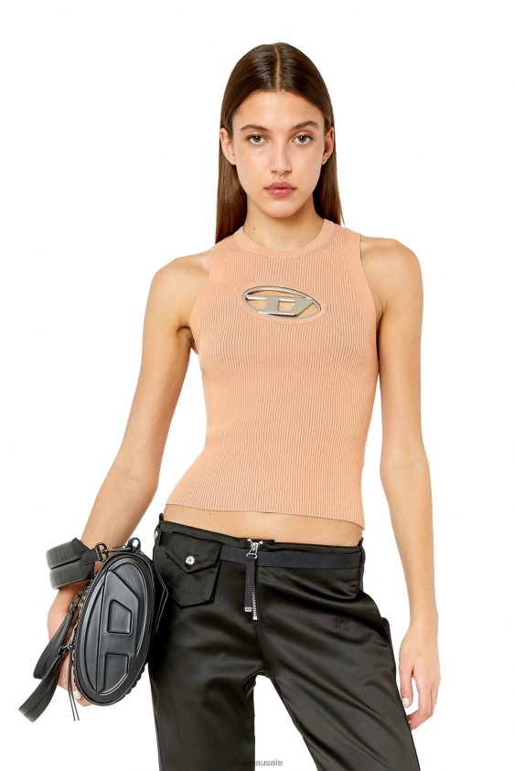 Diesel m-onerva-top Apparel Pink Women 2XT44N856