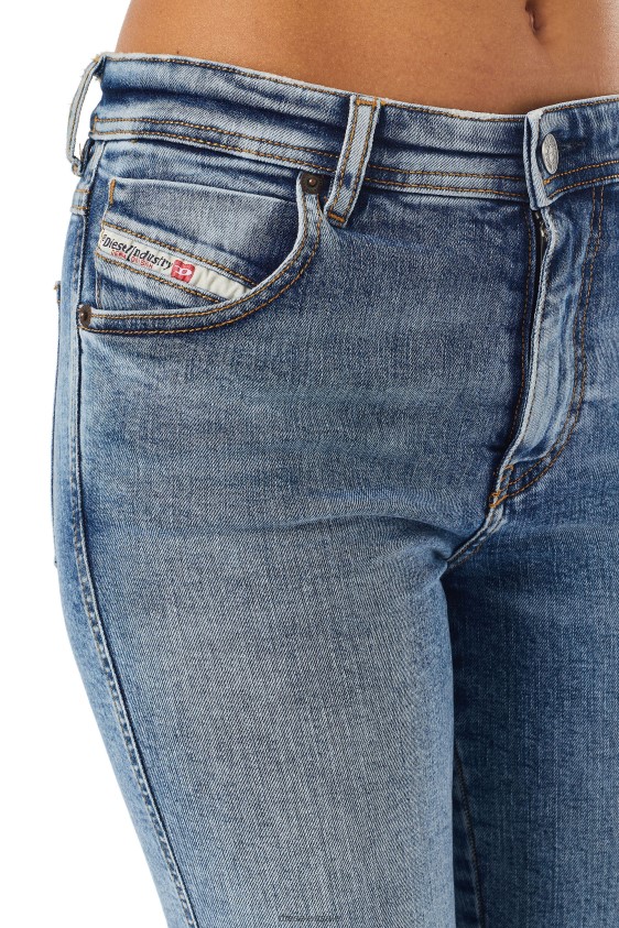 Diesel de-ginny cycling pants Apparel Medium blue Women 2XT44N984