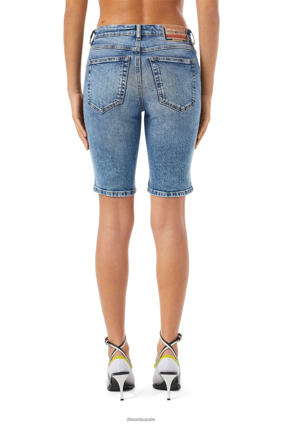 Diesel de-ginny cycling pants Apparel Medium blue Women 2XT44N984
