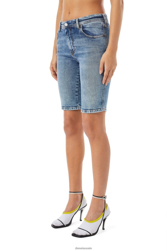 Diesel de-ginny cycling pants Apparel Medium blue Women 2XT44N984