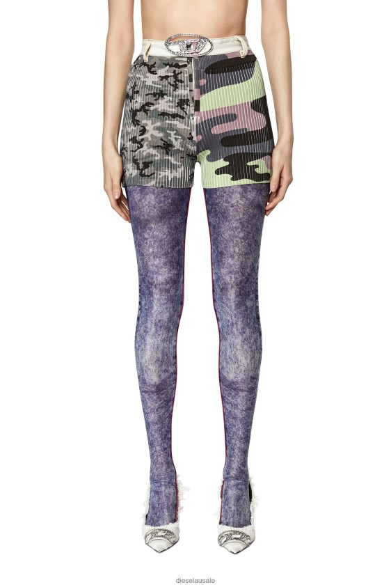 Diesel m-lancaster Apparel Grey/Green Women 2XT44N971