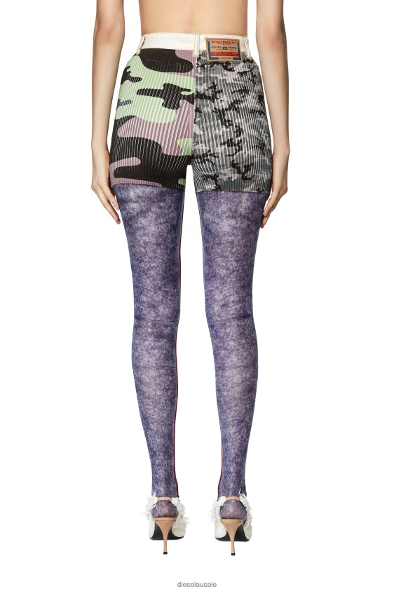 Diesel m-lancaster Apparel Grey/Green Women 2XT44N971