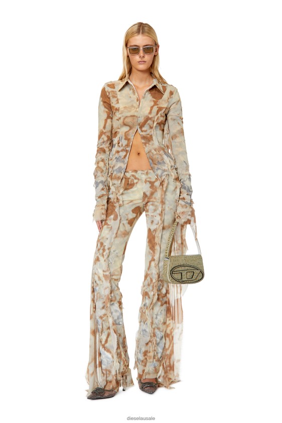 Diesel p-foluke Apparel Brown/Grey Women 2XT44N1001