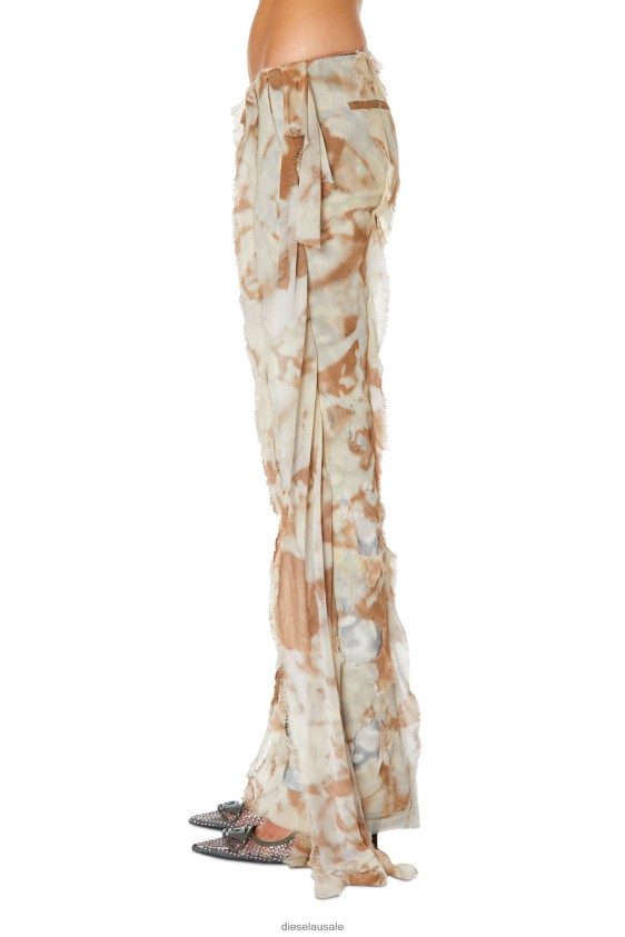 Diesel p-foluke Apparel Brown/Grey Women 2XT44N1001