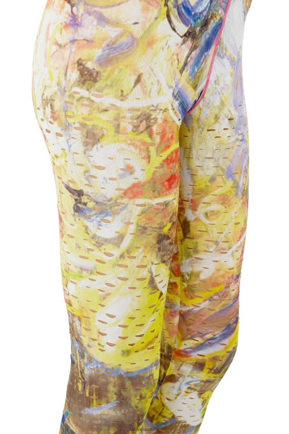 Diesel p-koll-g1 Apparel White/Yellow Women 2XT44N1008