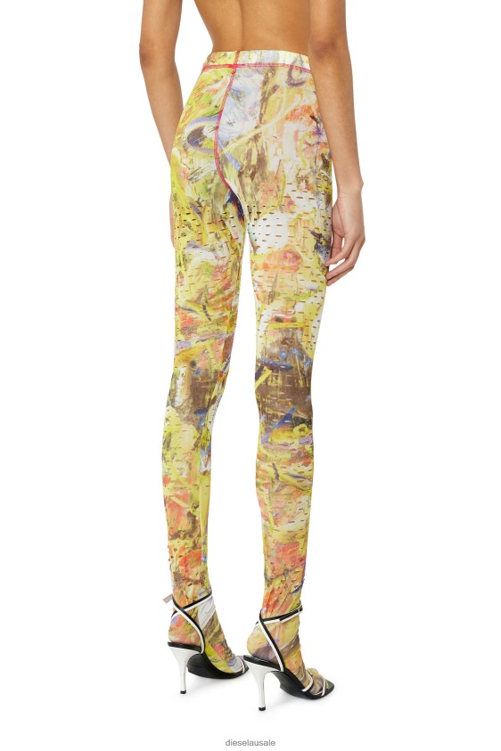 Diesel p-koll-g1 Apparel White/Yellow Women 2XT44N1008