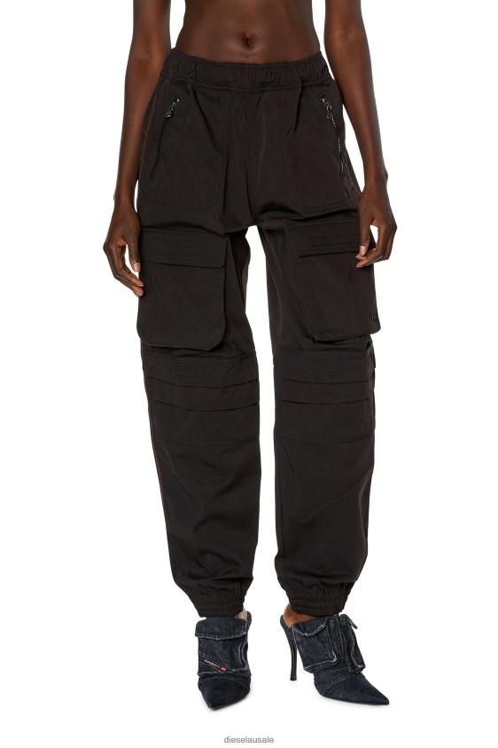 Diesel p-mirt Apparel Black Women 2XT44N981
