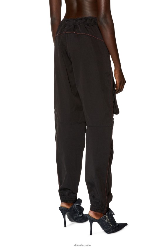 Diesel p-mirt Apparel Black Women 2XT44N981