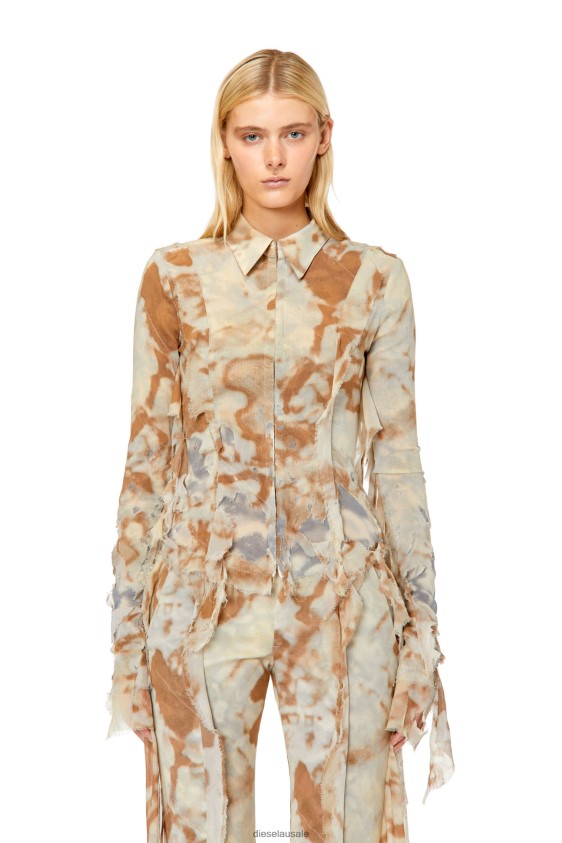 Diesel c-dericia Apparel Beige Women 2XT44N964