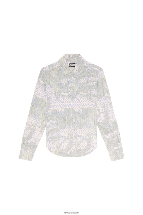 Diesel c-gisey-aop Apparel Pink/Green Women 2XT44N967