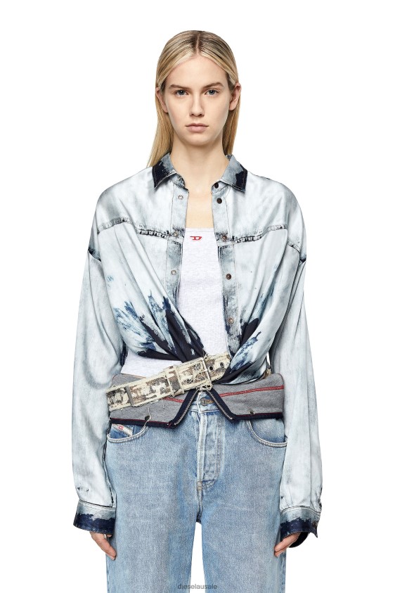 Diesel c-suki Apparel Light Blue Women 2XT44N962