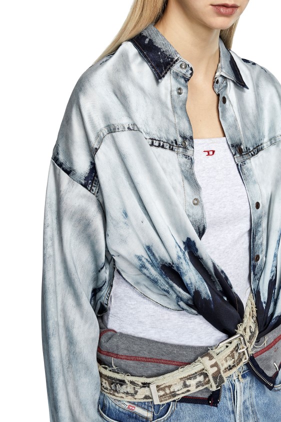 Diesel c-suki Apparel Light Blue Women 2XT44N962