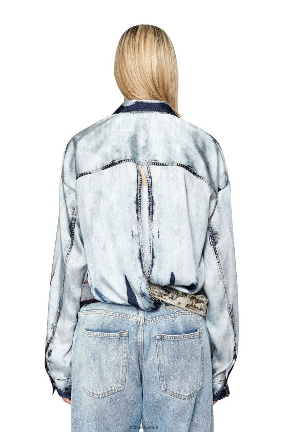 Diesel c-suki Apparel Light Blue Women 2XT44N962