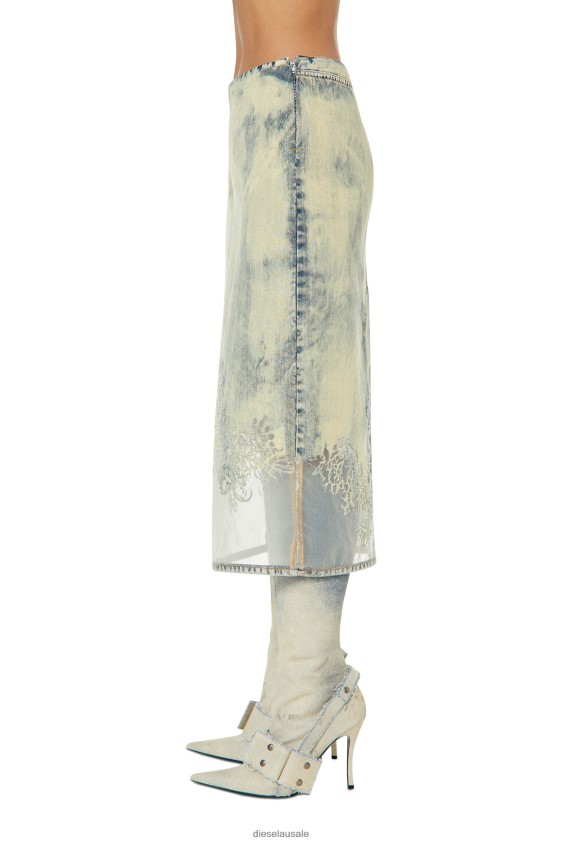 Diesel de-pra-fsc Apparel Light Blue Women 2XT44N1040