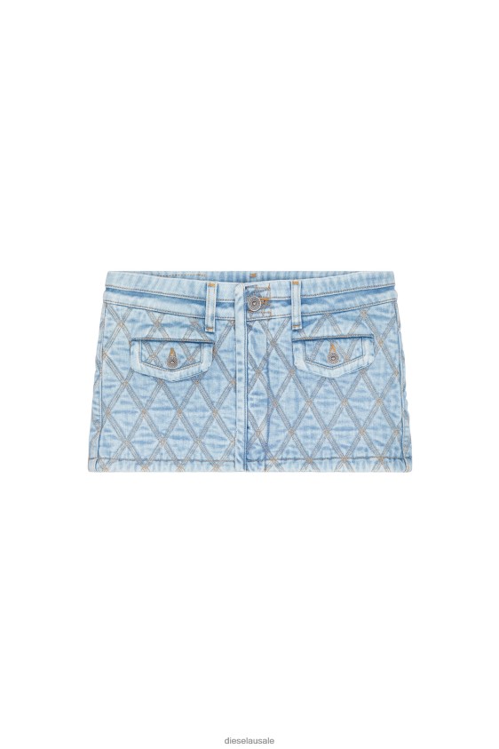 Diesel de-ron-fs1 Apparel Light Blue Women 2XT44N1011