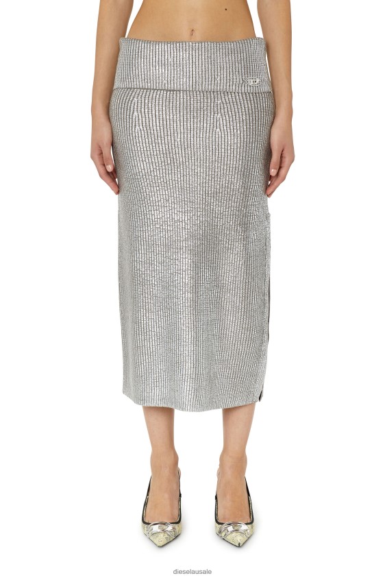 Diesel m-adhuette Apparel Light Grey Women 2XT44N1029